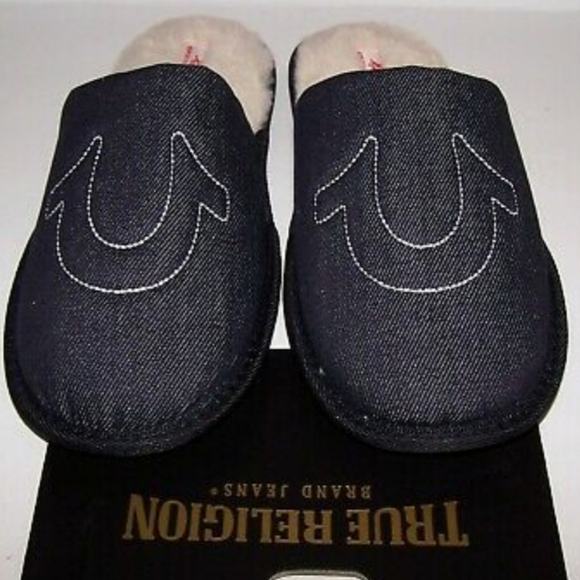 NWT Men's True Religion Slippers - Picture 2 of 5